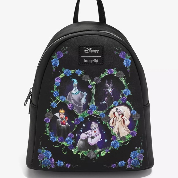 Loungefly Disney Villains Floral Icons Set - Picture 1 of 9